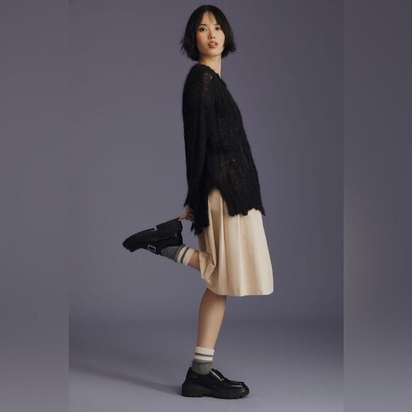 Anthropologie The Posey Stitchy Distressed Sweater Size XS - Picture 3 of 5